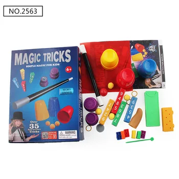 Magic Kit Set s Návod na obsluhu（nemusia zahŕňať box） Kúzla zblízka Magia Puzzle Jednoduchý Trik Rekvizity Hračky pre Deti 2