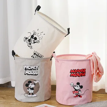 Disney Mickey cartoon Textílie Špinavé Oblečenie Kôš Špinavé Oblečenie Úložný Kôš Dať Oblečenie, Hračky Skladacie Domácnosť Pranie Košík 1