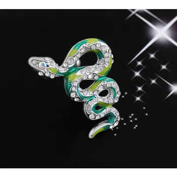 Luxusné Retro Zelený Zirkón Had Brucho Tlačidlo Krúžky Anti-alergie Nehrdzavejúcej Ocele Sexy Lady Piercing Ombligo Telo Šperky 2