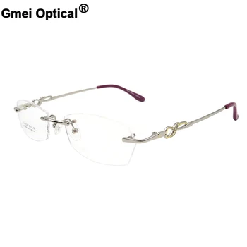 Gmei Optické S8304 bez obrúčok Okuliare Rám pre Ženy bez obrúčok Okuliare Okuliare 1