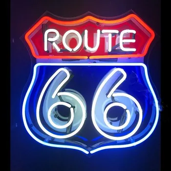 Kalifornia Route 66 Logo Neónový Nápis Lampy American Road Lampa Inzerovať Pivo Bar Hotel Obchod Displej Farba Dosky Izba Kultový Prihlásiť 1