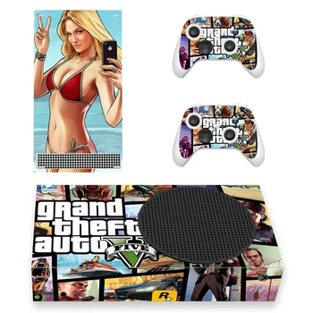 Grand Theft Auto GTA Pokožky Nálepky Kryt Kotúča, pre Xbox Série S Konzoly a Radiče Xbox Série Slim XSS Pokožky Nálepky Vinyl 2