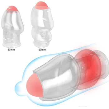 nové Mužského pohlavia hračka predkožky penisu krúžok na penis hlavy vystavené rukáv penis krúžok oneskorená ejakulácia mravnosť pár krúžok Sex Produkty 2