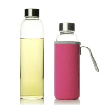 UPORS Sklenené Fľaše Vody 280ml/360ml/550ml Športová Fľaša z Nerezovej Ocele Veko a Ochranné Taška BPA Free Travel Fľaša na Nápoj 1