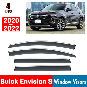 PRE Buick Predstaviť S 2020-2022 Okno Clony proti oslneniu Dážď Stráže Windows Daždi Kryt Deflektor Markíza Štít Prieduch Stráže Tieni Kryt Výbava 1