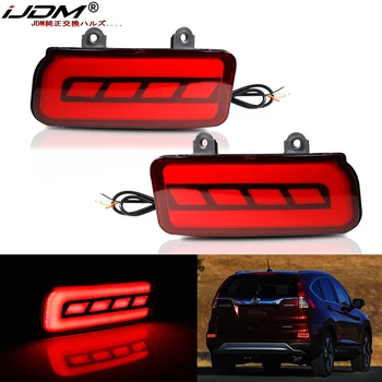 iJDM Auto Nárazníka LED Reflektor Svetlo Na Honda CRV 2015-2016 Funkciu ako Chvost,Brzdy & Zadné Hmlové Svetlá,Vypnite Svetlo lampy Červená 1