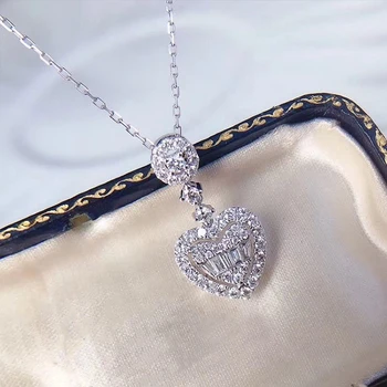 CAOSHI Prekrásny Prívesok v Tvare Srdca Náhrdelník s Luxusné Zirkónmi, Šperky Romantické Ženy Výročie Darček Hot Predaj 2