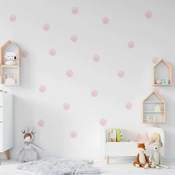 36 listy/súbor detskej izby akvarel polka dot samolepky na stenu dekoratívnych DIY odolnosť voči blednutiu domov spálňa decor 1