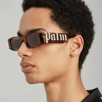 Malý Obdĺžnik Slnečné Okuliare Mužov Značky Dizajnér Retro Slnečné Okuliare Muž Punk Hip Hop In Populárne Námestie Retro Oculos De Sol 1