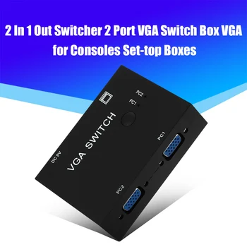 2 V 1 Z Switcher Prevodník 2 Spôsoby, ako si Video Splitter 2 Port VGA spínaciu skrinku 2 Ks Podiel 1 Monitor pre Notebook, Projektor Počítač 2
