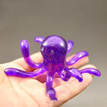 6-10 cm Krásny príbeh Fialová úsek Octopus Akčné Figúrky Hračka z PVC kus iskra zurk deti darček 2
