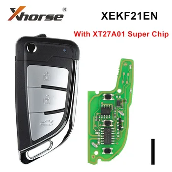 2 ks/veľa Xhorse XEKF21EN 3 Tlačidlá So Super Čip Pre VVDI MINI Kľúčový Nástroj MAX VVDI2 Kľúč Univerzálny Programátor Super diaľkových ovládačov 1