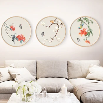 Čínsky Minimalistický Vtáky, Kvety Plátno Na Maľovanie Plagátu A Tlač Wall Art Obrázky, Obývacej Izby, Spálne, Chodby Štúdio 2