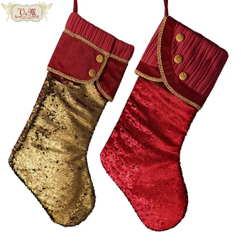 Valery Madelyn 2 ks Vianočná Pančucha pre Deti Veľké Vianočné Ponožky Textílie Candy Tašky Vianočné Ozdoby, Vianočné Dekorácie 1