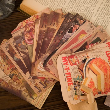 4packs/VEĽA Nostalgické fragmenty rad retro creative decoration DIY papier memo pad 2