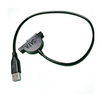 NOVÝ USB 2.0 7+6 13Pin Mini Sata II Adaptér pre Notebook, CD/DVD ROM Tenká Konvertor Jednotky Kábel, Skrutky Ustálený Štýl