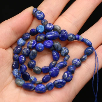 Prírodný Kameň Perličiek Nepravidelný Lapis lazuli Scatter Guľôčok pre Módne Šperky Čo Ženy Náramok, Náhrdelník Príslušenstvo 1