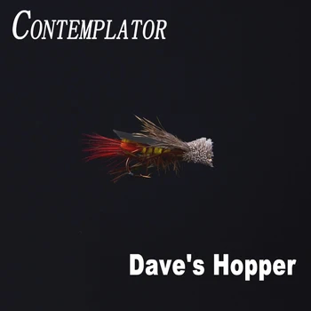 10# 3ks Dave Hopper esenciálna koníkov vzor pre pstruha suchozemské fly rybárske muchy priťahuje basy sunfish 1