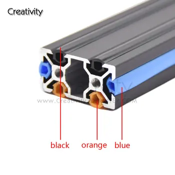 2meter 6 mm ploché tesnenie 2020 hliníkový profil Kryt Slotu Oranžová/Modrá Pre CNC vzdať sa 3/ CR10 stroj DIY časti
