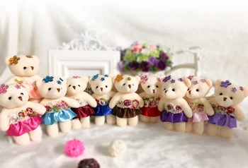 13 CM Diamond teddy Bear plyšové hračky svadobné hodiť bábika dovolenku dar cartoon bábika veľkoobchod 1