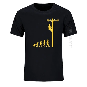 Vývoj Lineman Elektrikár Funny T-Shirt Bavlnené Oblečenie O-Výstrihom pánske Tričká Módne Topy Nadrozmerné Muž Tričko Bežné 1