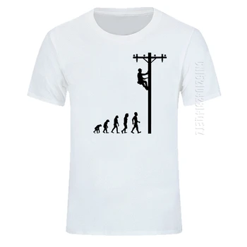 Vývoj Lineman Elektrikár Funny T-Shirt Bavlnené Oblečenie O-Výstrihom pánske Tričká Módne Topy Nadrozmerné Muž Tričko Bežné 2