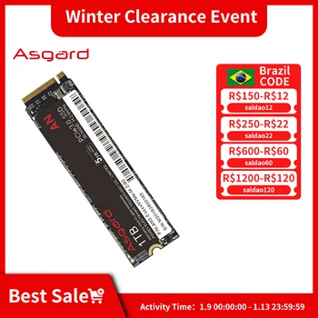 Asgard AN3.0 M. 2 SSD PCIe3.0 NVME 512 gb diskom 1 TB (Solid State Drive) 2280 Interný Pevný Disk HDD pre Notebook