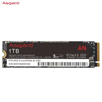 Asgard AN3.0 M. 2 SSD PCIe3.0 NVME 512 gb diskom 1 TB (Solid State Drive) 2280 Interný Pevný Disk HDD pre Notebook 2