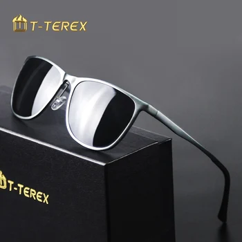 T-TEREX Polarizované slnečné Okuliare Mužov Objektív UV400 Hliníka, Horčíka Rámom Slnečné Okuliare Značky Dizajnér Jazdy Okuliare Pre Rybolov