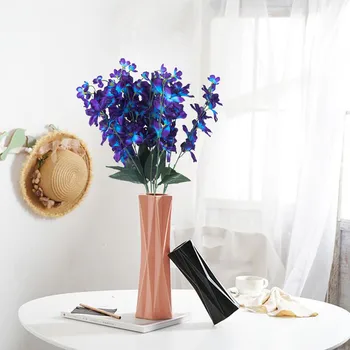 10pcs Umelé Delphinium Kvety s Plnou Rozkvitnutých Umelé Antirrhinum Snapdragon Hodvábne Kvety, Svadobné Domova 1