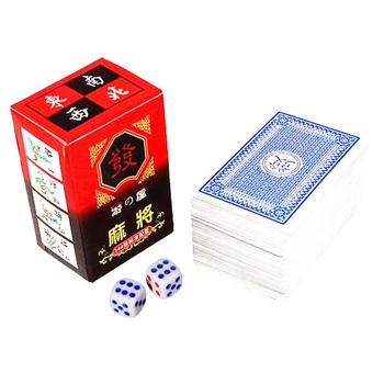 144 Karty Mahjong Hra Mah-jong Čínske Tradičné Klasické Kartové Hry, Doskové Hry, Pre Rodinné Stretnutie Strany Cestovanie 1