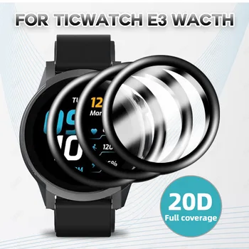 Ochranný Film Kryt Pre Ticwatch E3 Smart Hodinky Anti rozbiť HD Zakrivené Mäkké Screen Protector Pre Tic sledovať E3 Príslušenstvo 1
