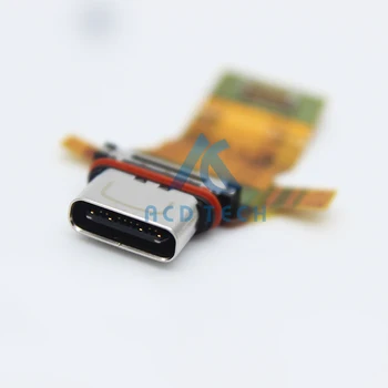 Aocarmo Konektor USB Typ-C Nabíjačku Nabíjací Port Dock Flex Kábel Na Sony Xperia XZ Premium XZP G8142 G8141 Rýchle dodanie 2