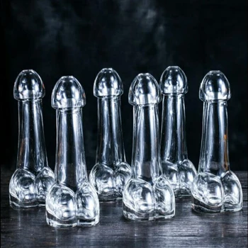 2 4 6 ks 150 ml poháre na Víno, Pohár Penis Shot Glass Kreatívny Dizajn Zábavné Penis Koktail Hrnček Pre Bar KTV A Noc Zobraziť Strán 1