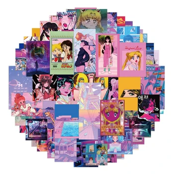 Komiksu, Anime Kawaii Sailor Moon Vojak, Nálepky na Notebook, Kufor Papiernictvo Nepremokavé Obtlačky Album Graffiti Deti Hračky 1