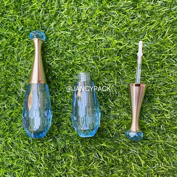 5ml Luxusné Prázdne Modrá Bowling Gutterball Fľaša Tvar kosoštvorca Lesk na Pery Prútik Trubice Naplniteľné Trubice Lip Glaze Kontajner 1