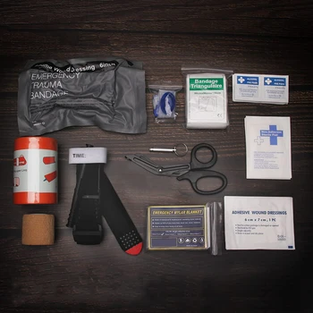 Taktické prvá pomoc kit Survival Kit EMT Bug Out Bag výchovy k DEMOKRATICKÉMU občianstvu, Núdzové Dodávky Molle Vojenské Admin PouchI FAK EMT Traumy 2