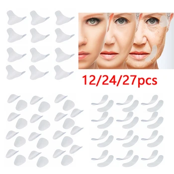 12/27/24pcs Face Lift Pásky Tenké Tvár Nálepky Anti-Wrinkle Anti-aging Zdvihnúť Pásky Frownies Pleťové Škvrny Ženy na Čele Vrásky 1