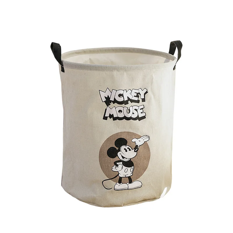 Disney Mickey cartoon Textílie Špinavé Oblečenie Kôš Špinavé Oblečenie Úložný Kôš Dať Oblečenie, Hračky Skladacie Domácnosť Pranie Košík Obrázok 4