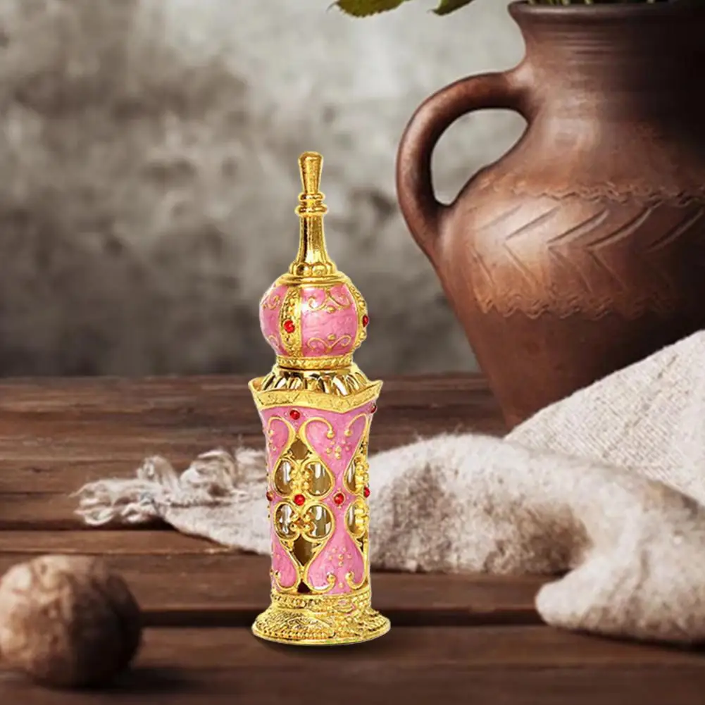 12ml Arabskom Vintage Elegantné Esenciálny Olej, Fľaša Sklo Výlet Náplň Ľahko Naplniteľné Prázdne Parfum Fľašu Obrázok 1