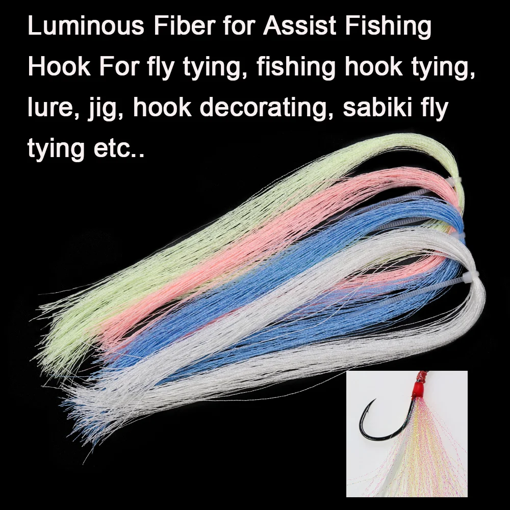 Lionriver Morské rybolovu viazanie materiál svetelná žiara ultra violet fly rybárske niť strand string riadok viazanie diy mate Obrázok 2