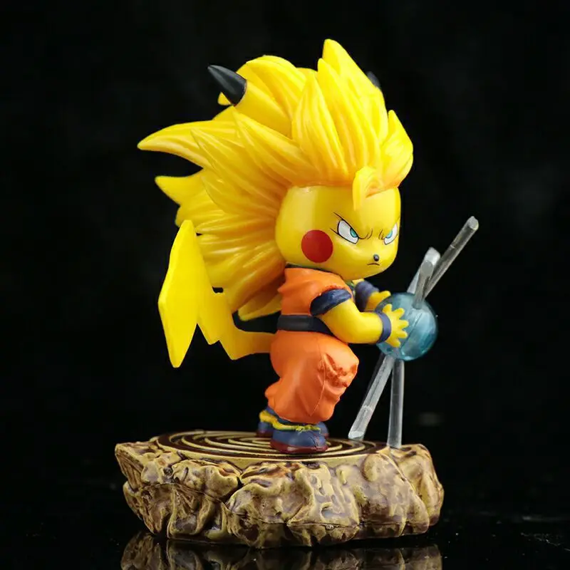 Amín Roztomilý Ver. Saiyan 3 Goku Pikachu Box Statické Akcie Obrázok Hračky Obrázok 4