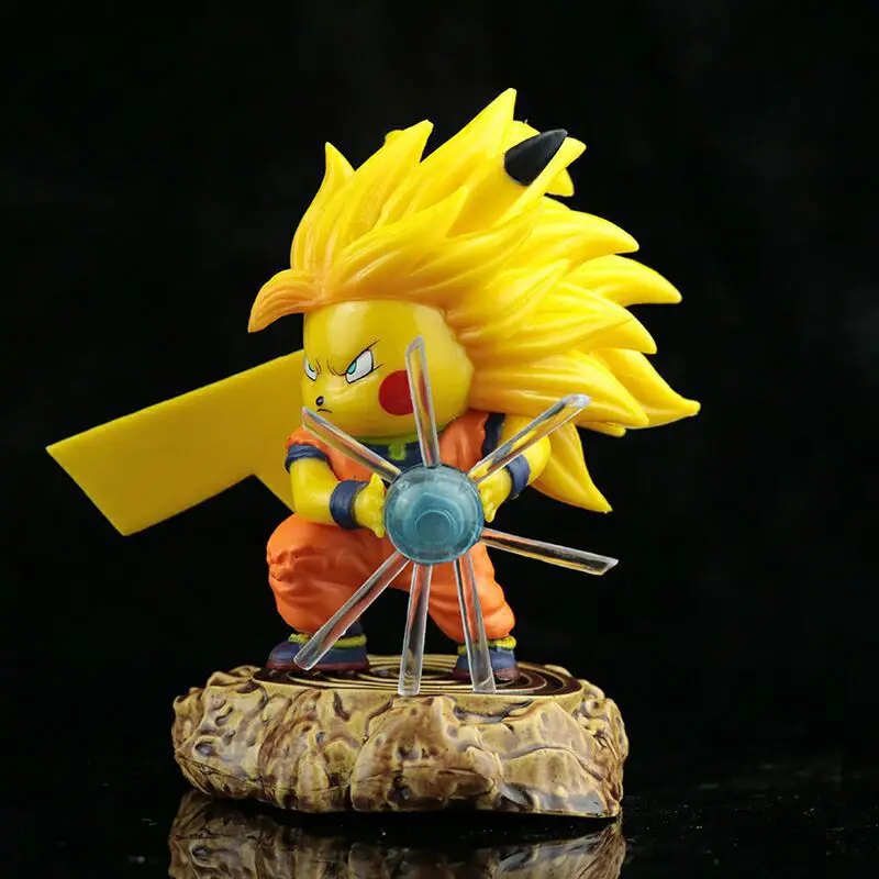 Amín Roztomilý Ver. Saiyan 3 Goku Pikachu Box Statické Akcie Obrázok Hračky Obrázok 5