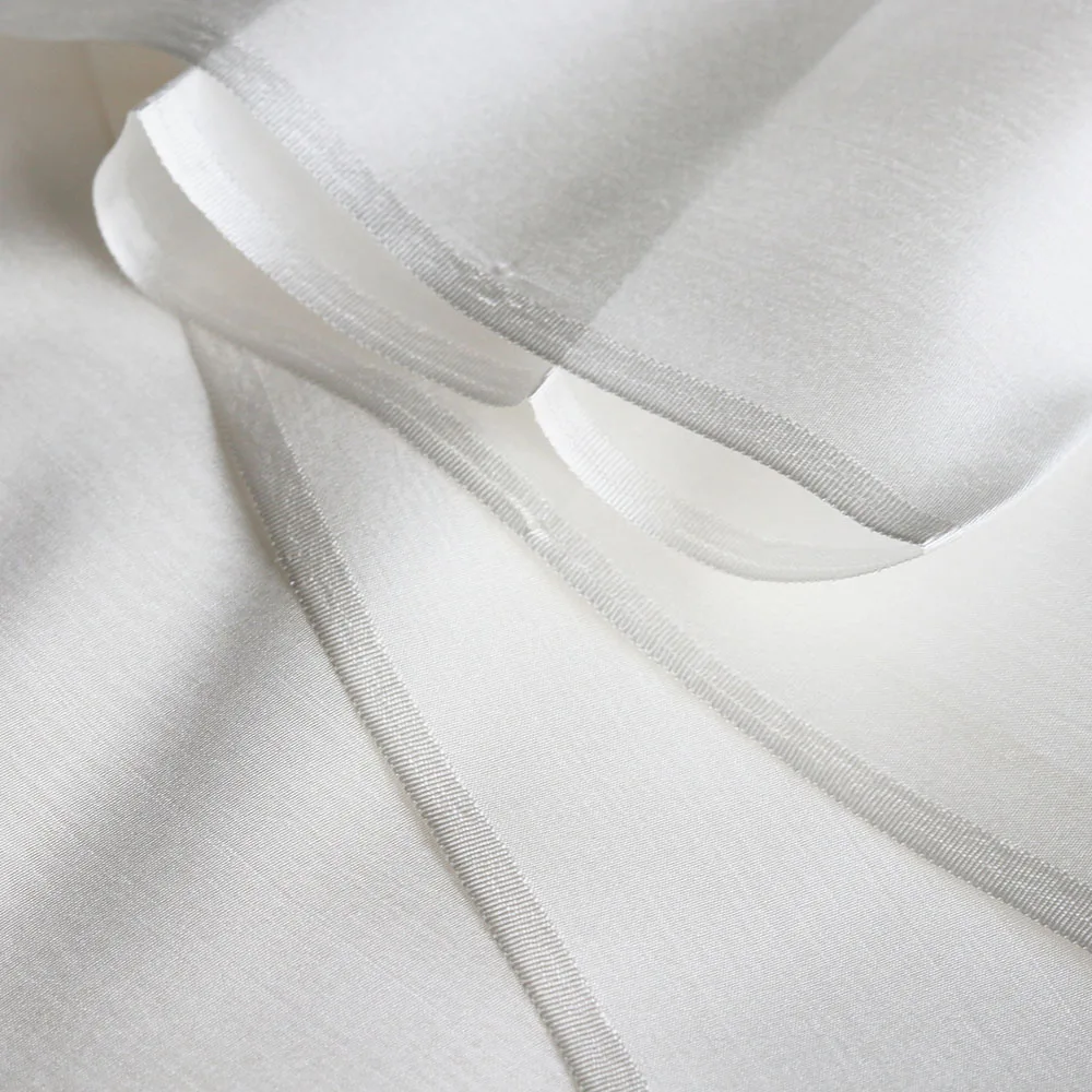 100% Hodváb Prírody Off White Undyed Habutai Textílie Čistého Hodvábu Transparentné 6 mm 140 cm Pongee Textílie Použiť pre KUTILOV, Lakovanie a Farbenie Obrázok 4