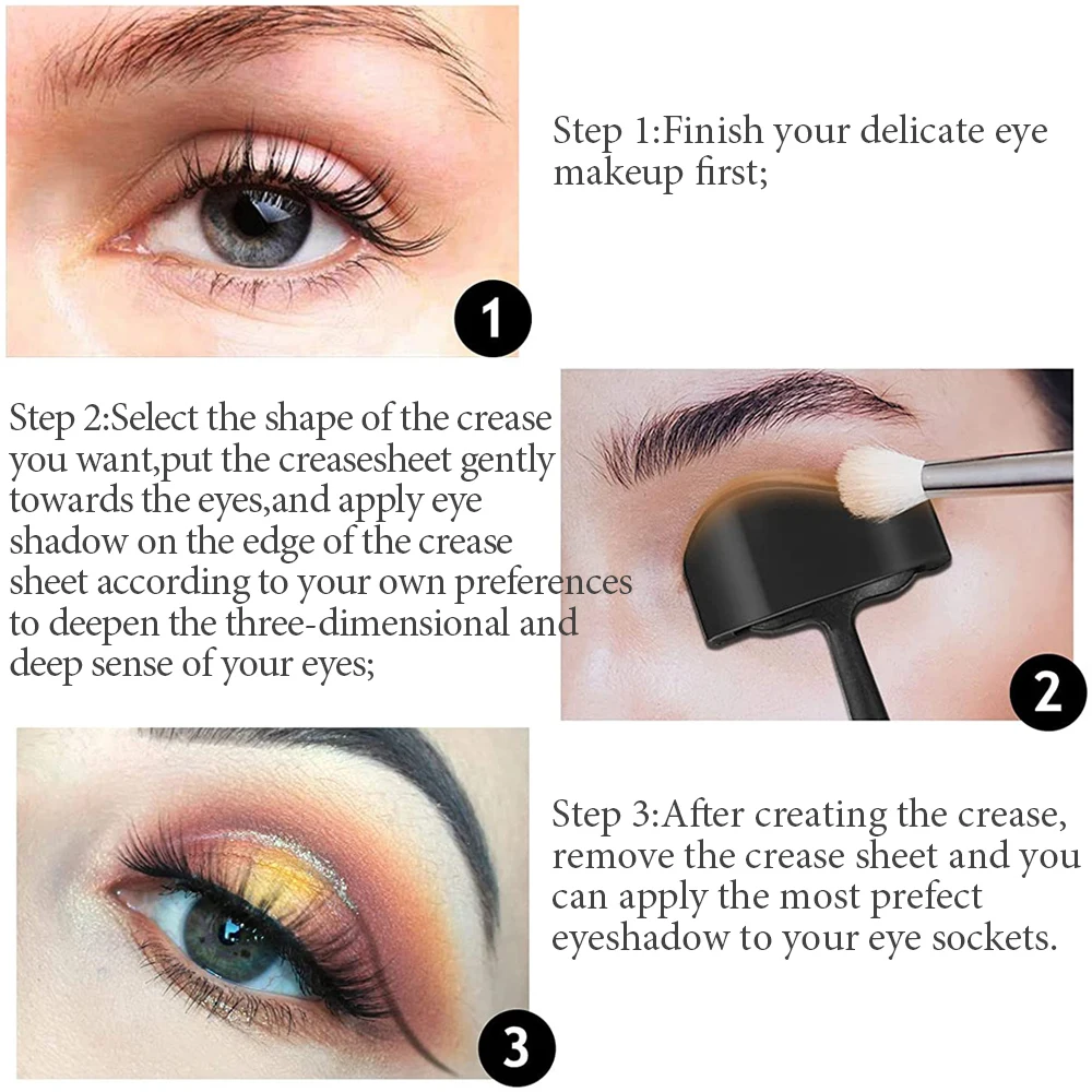 6 V 1 Zaniknúť Line Súprava Vzorkovníka Očné Linky, Šablóny Na Zobrazovanie Oči Ženy Eyeshadow Rez Zaniknúť Silikónové Eye Make-Up Black Blany Obrázok 2