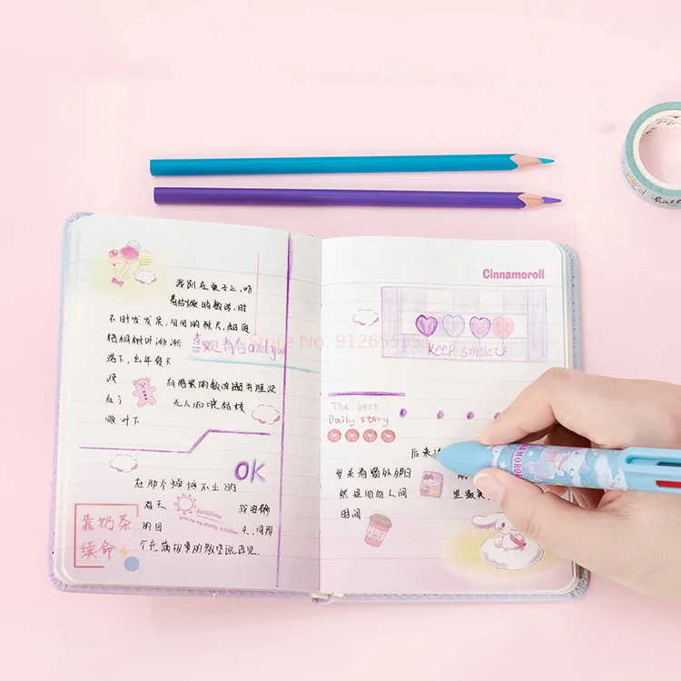 Sanrio Kawaii Pu Dekompresný Notebook Hello Kitty Kuromi Cinnamoroll Denná Týždenný Plánovač Poznámkový Blok Školské Potreby Kancelárske Potreby Obrázok 4