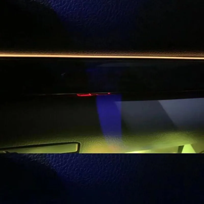 10 v 1 RGB LED Atmosféru Auto Svetlo Interiéru Okolitého Svetla, Akryl Optický Prúžky Svetla App Control 80 cm DIY Hudby svetlo Obrázok 3