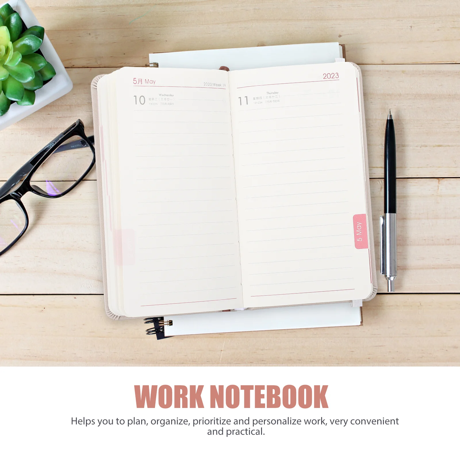 Plánovač Notebook Poznámkový Blok Denný Rozvrh Agendy Planningdo Zoznam Rok Mesačné 2023 Zápisníky Týždenné Stretnutie Akademickej Knihy Čas Obrázok 1