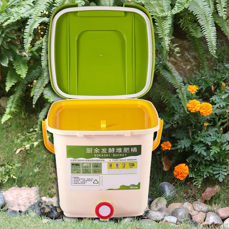 12L Kompost Recycle Bin Composter Sýtené Kompost Bin PP Ekologické Domáce Koša Vedro zeleninová Záhrada Potravín odpadkové Koše Obrázok 4