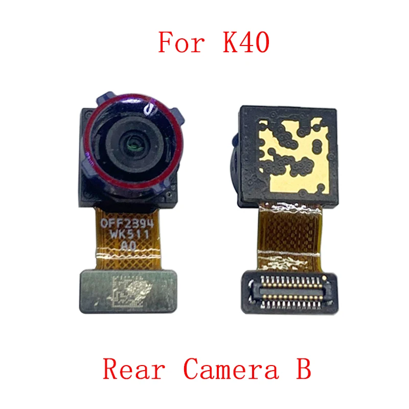 Zadné Zadný Fotoaparát Na Prednej Strane Flex Kábel Pre Xiao Redmi K40 K40 Pro Hlavné Veľká Malá Kamera Modul Oprava Dielov Obrázok 3
